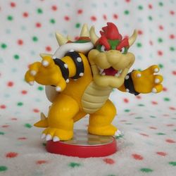 Bowser Amiibo Figure Super Mario Bros. Switch Wii U 3DS Red Base