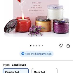 Candle set - gift box of 3 candles