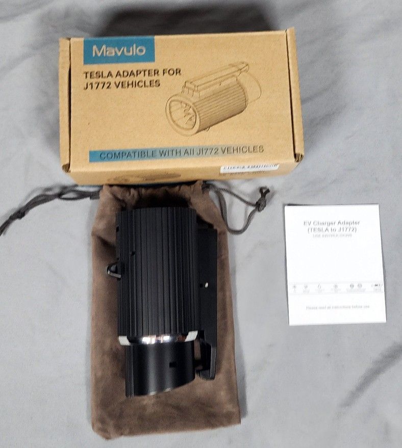 Mavulo Tesla to J1772 EV Charger Adapter 19KW Fast Charging 80A/240V,NACS Converter Works with Tesla Wall Connectors/Destination Charger/Mobile Connec