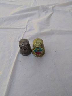 2 Vintage 1982 World's Fair Thimbles