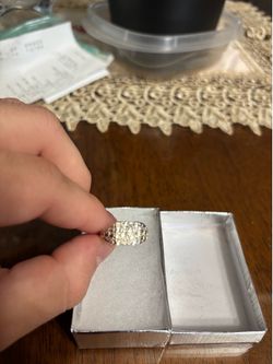 925 silver diamond cut nugget ring