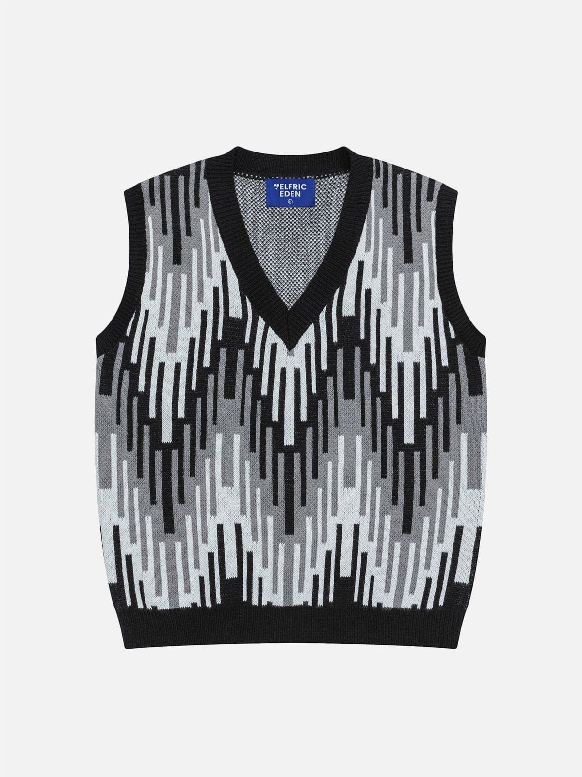 AELFRIC EDEN COLOR BLOCKING STRIPE SWEATER VEST