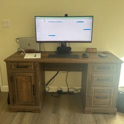 Lightly Used Wooden Desk 