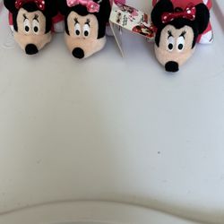 3 Minnie Mouse Plushies 