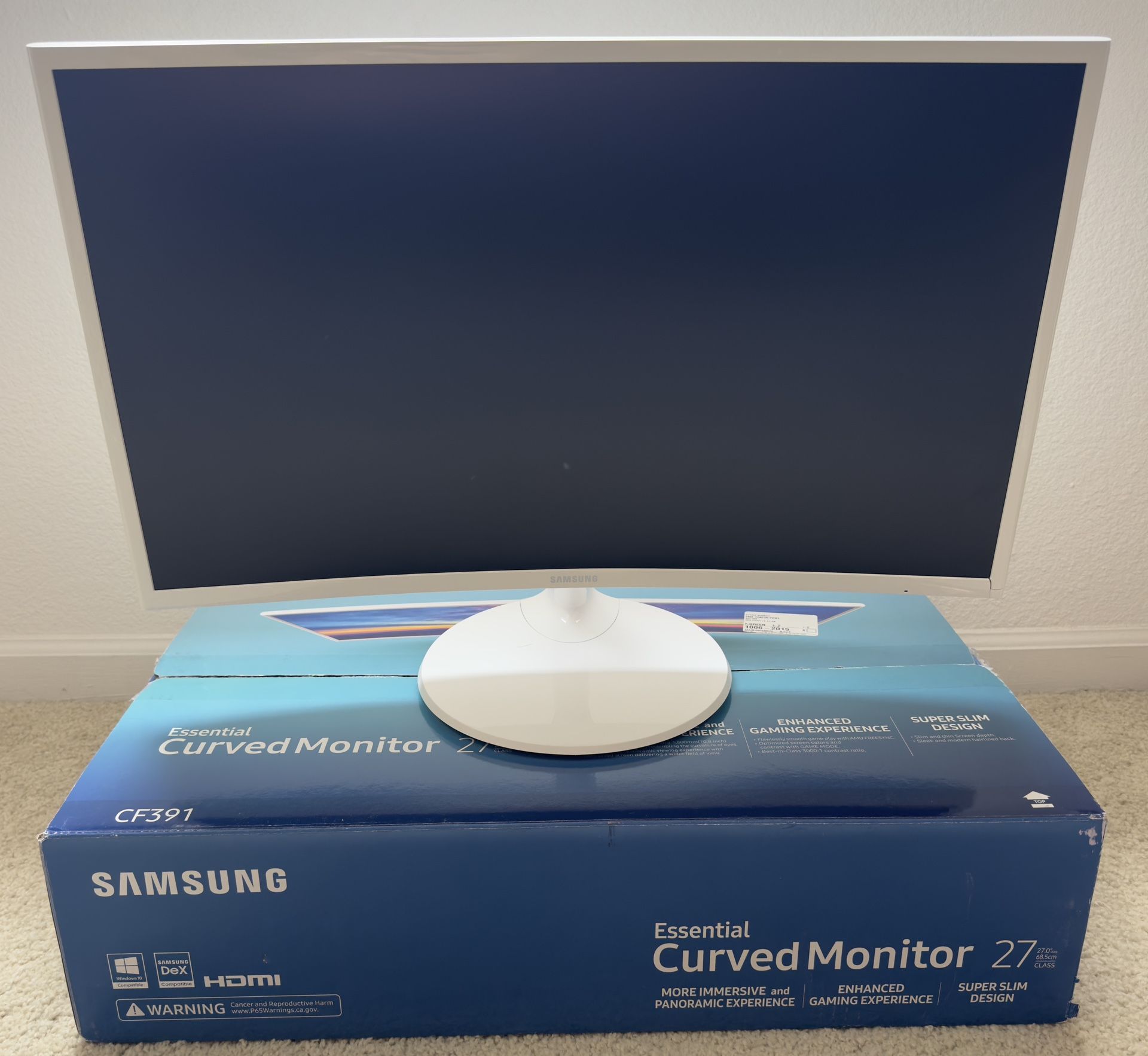 Samsung 27” Curved FHD Monitor 1920x1080
