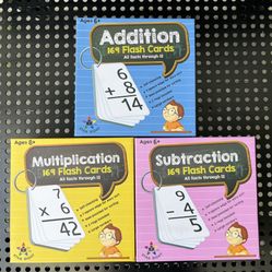 Addition, Subtraction & Multiplication Cards
