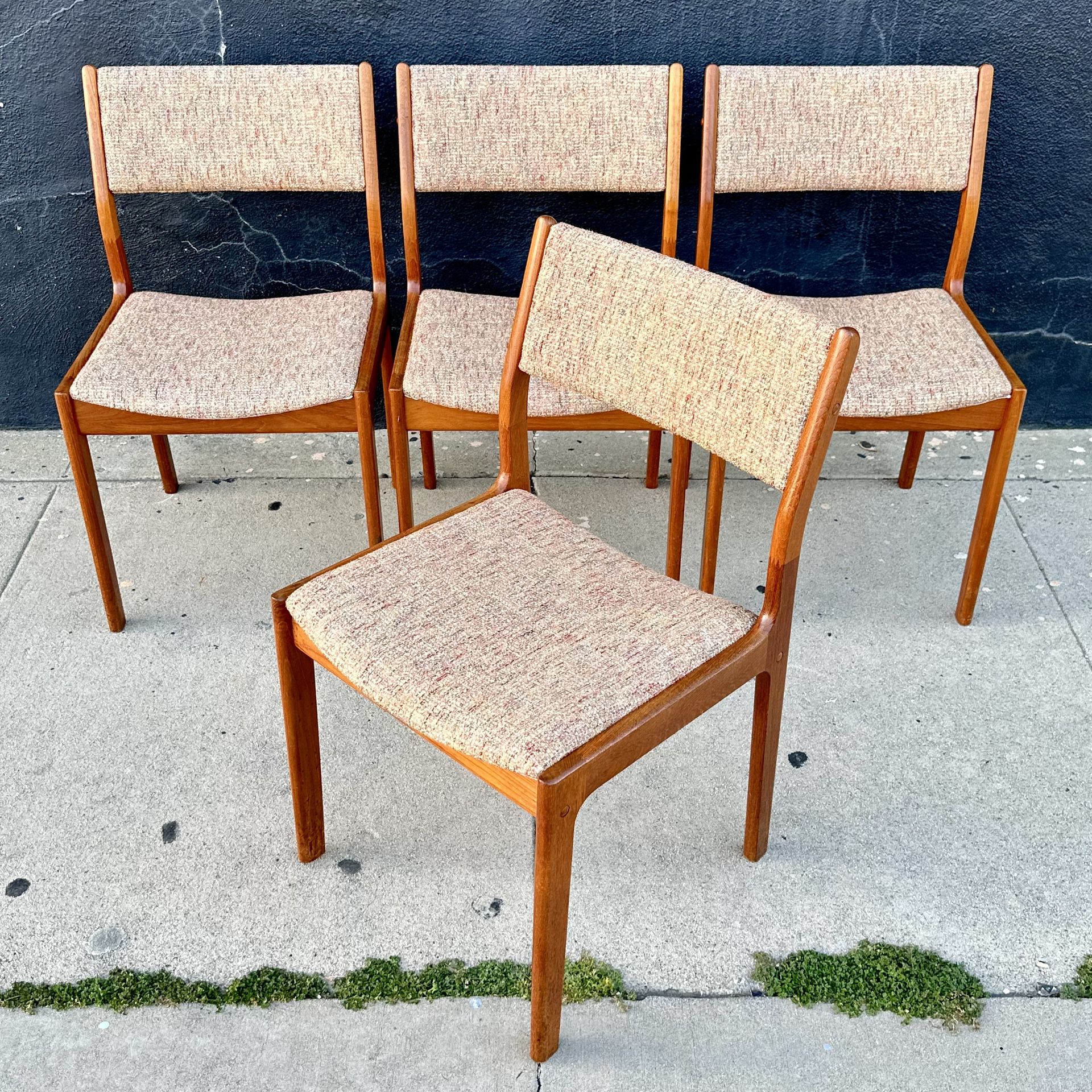Vintage Danish Modern Teak Dining Chairs by D-Scan