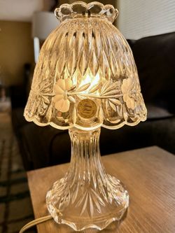 Vintage Princess House Heritage Romance Crystal Lamp #971 – West Germany – Working