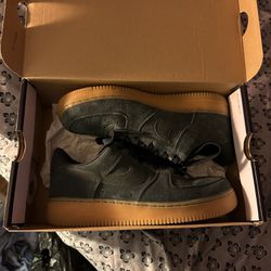 Suede Olive Green Nikes 