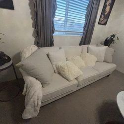 White Crème Couch