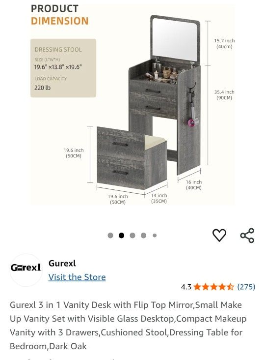 Vanity Desk