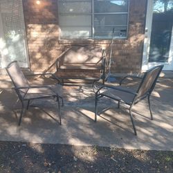 Patio Set And BBQ Groll 