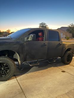 Wrapped Black Truck