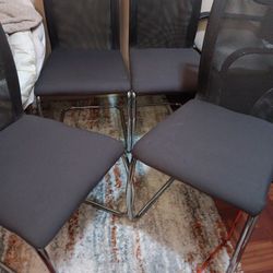 Gray Chair's,( Four Lightweight Chairs. )