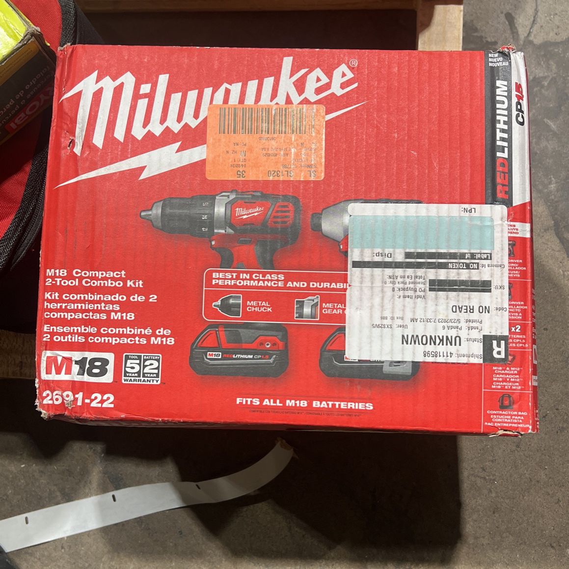 Milwaukee M18 Cordless LITHIUM-ION 2-Tool Combo Kit