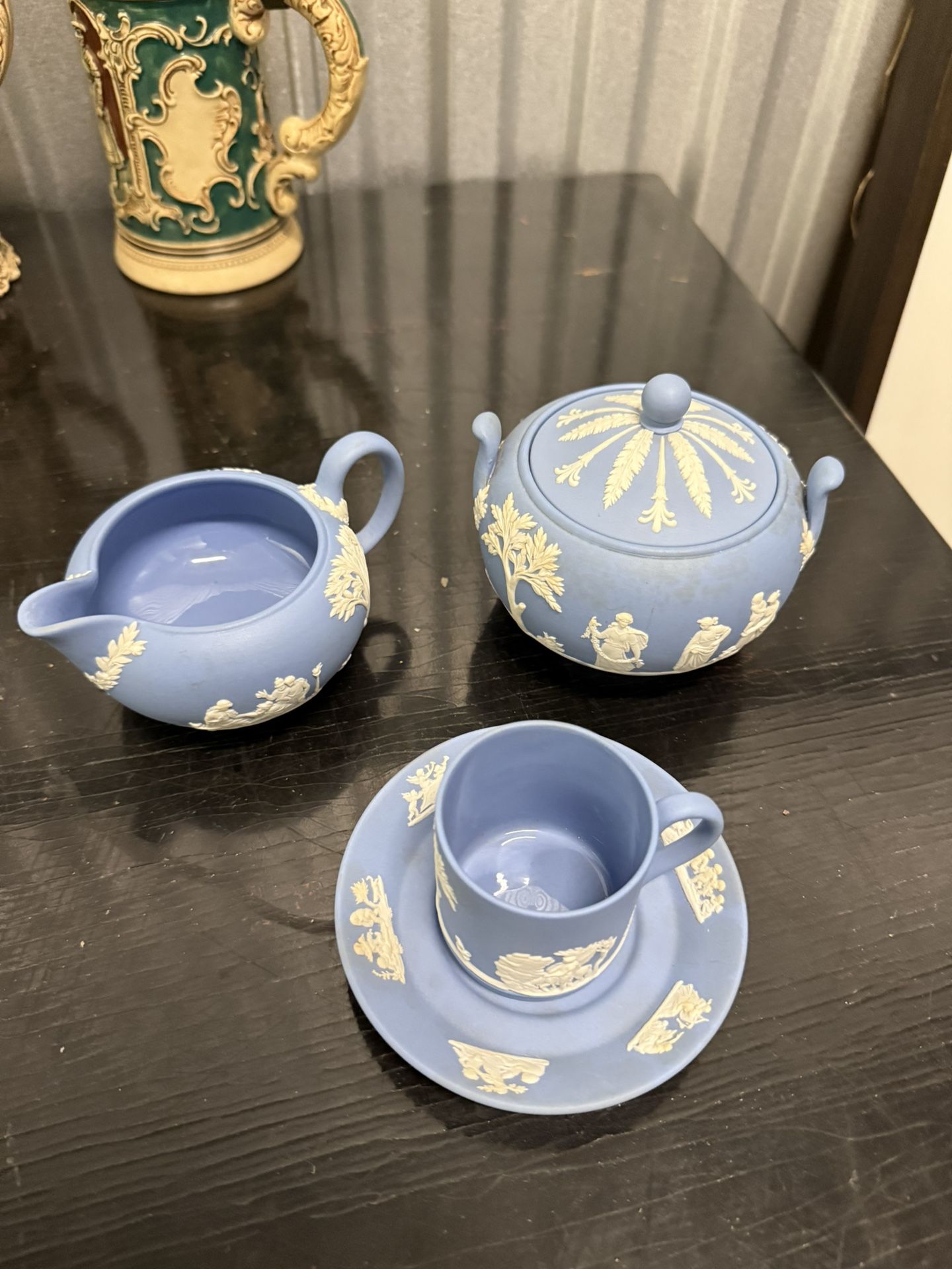Wedgwood Blue Jasperware Tea Set