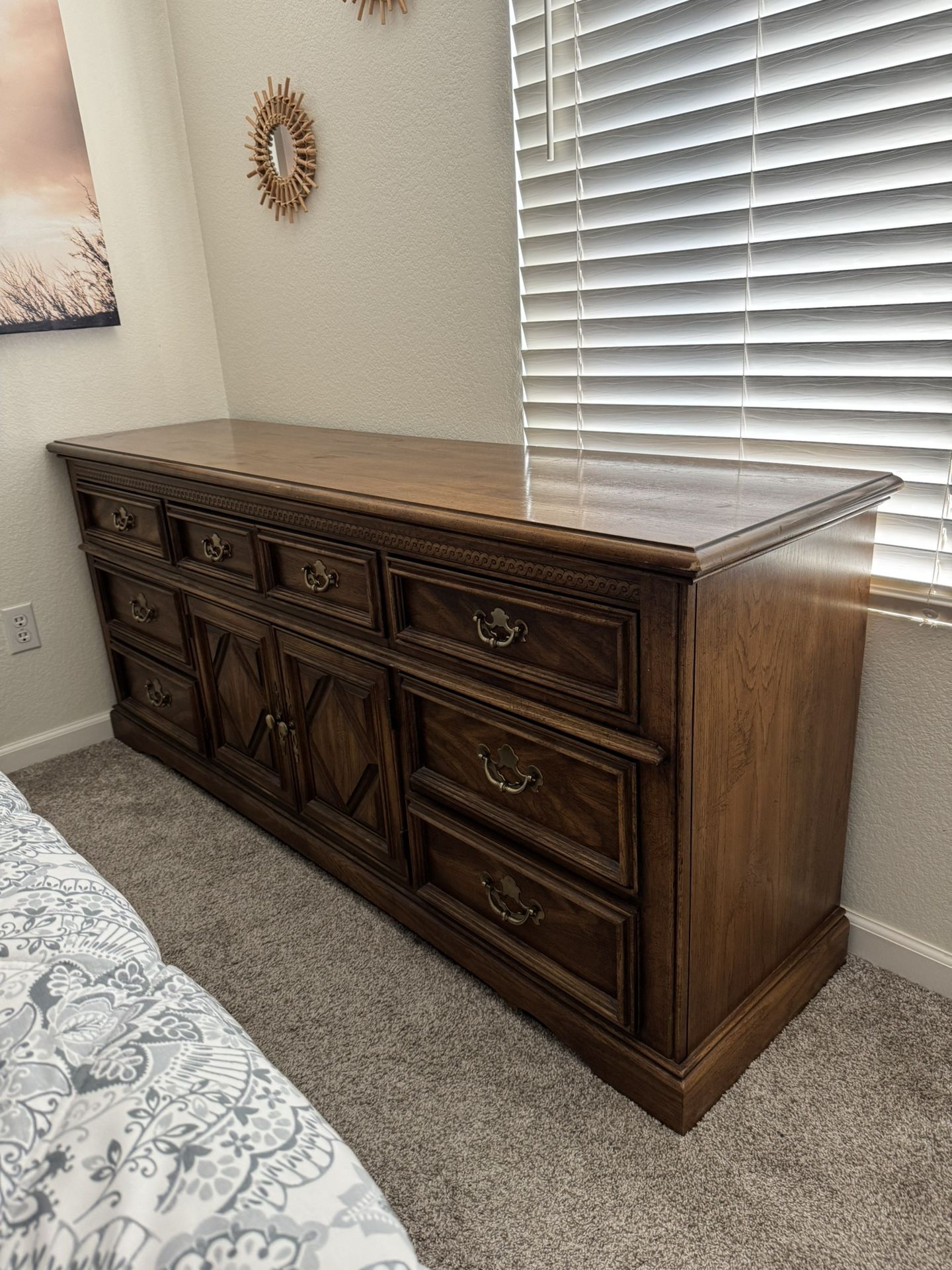 Wood Bed Set
