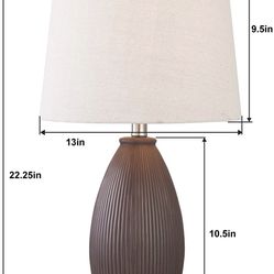 Ceramic Table Lamps Set Of 2