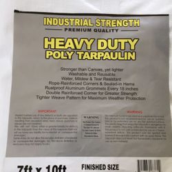 Heavy Duty Tarp Lona Waterproof New!