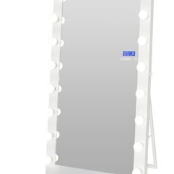 Standing Vanity Mirror With Bluetooth 