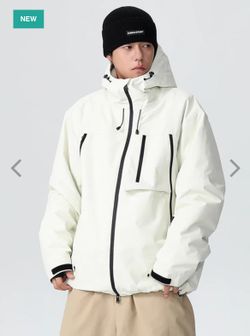 NWT Unisex Searipe Durable Mountain Pro All-Terrain Baggy Snow Jacket