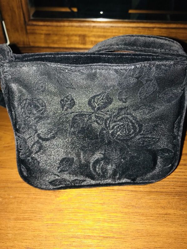 Black embossed evening bag perfect for NY eve or prom