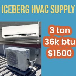 36 Btu 3 Ton Minisplit Ac Air Conditioner