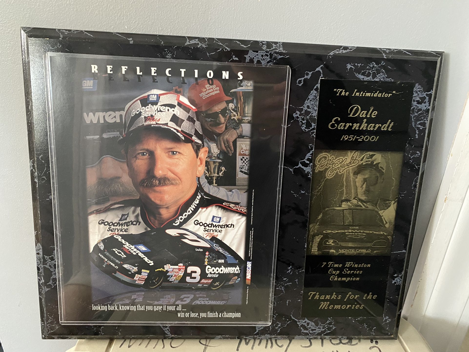 Dale Earnhardt Plaque 12x15