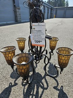 6 Light Chandelier With Matching Sconces Available