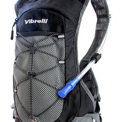 Vibrelli Hydration Backpack & 2L Hydration Bladder - High Flow Bite Valve - Hydration backpack