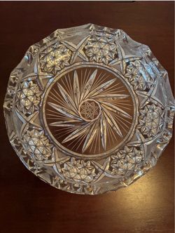 Crystal Glass Serving Bowl/Candy Dish/Aahtray
