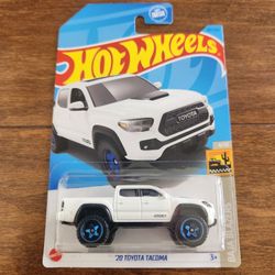 Hot Wheels '20 Toyota Tacoma Truck White HTF