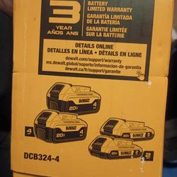 Dewalt Batterys.. 2-4AMP and 2-2AMP