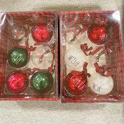Rae Dunn Christmas Ornaments ( set of 12)