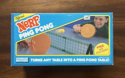 Vintage 1987 NERF Ping Pong Set