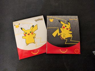 Lot Of 2 2021 McDonalds Happy Meal 25th Pokemon Anniversary Card Packs UNOPENED 