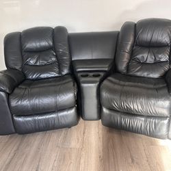 Reclining couch and chair