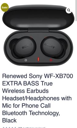 Sony Wf-db700 Extra Bass Earbuds