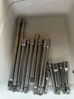 Vintage USA Socket Extension Bar Lot Craftsman Snap On Western Forge 13 Pc 1/4 3/8 1/2 Drive