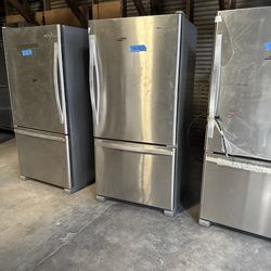 ❄️ Stainless Steel Bottom Freezer Refrigerators (Whirlpool) – Multiple Available