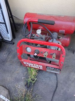 Double tank porter cable compressor