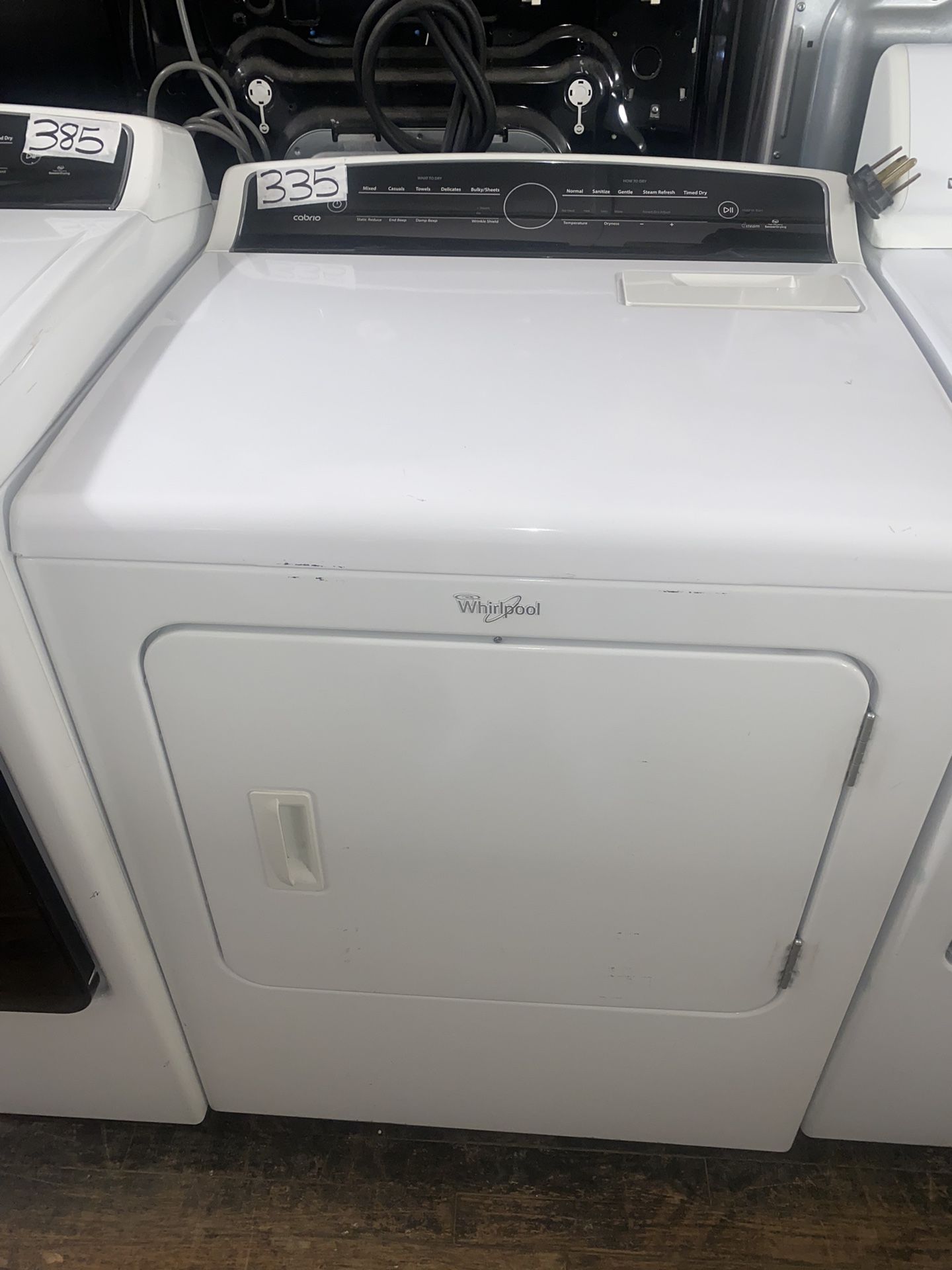 White Whirlpool Dryer (Newer Model)