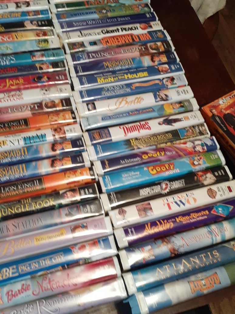 Disney VHS 60 Plus Movies