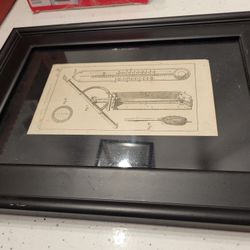 Science Antique Magazine Page Framed Picture