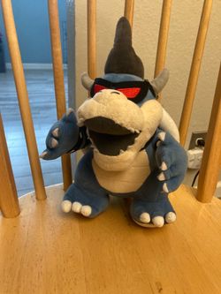 Blue Bowser plushie Super Mario