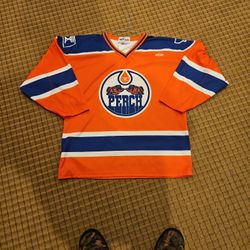 Hockey Sweater. Perch 406 Hockey Edmonton Oilers Colors Sz L