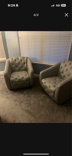 Swivel leather chairs