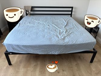 King platform bed