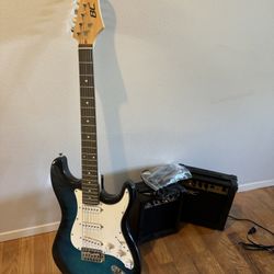 BC Strat electric Guitar + Plus Sound Boxes (no bag)
