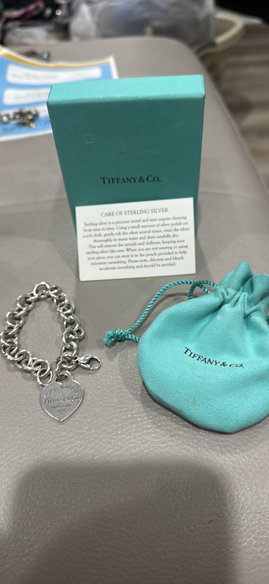 Heart Charm, Authentic Tiffany & CO Bracelet